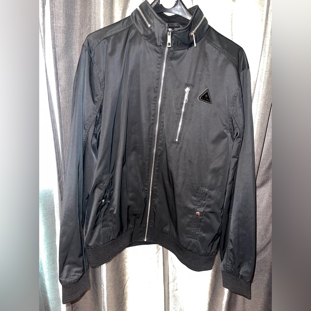 River Island Mens Black Bomber Jacket